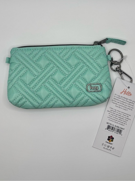 lug Handbags - NWT Lug BUBBLE MINT METRO XL Quilted Zip Pouch